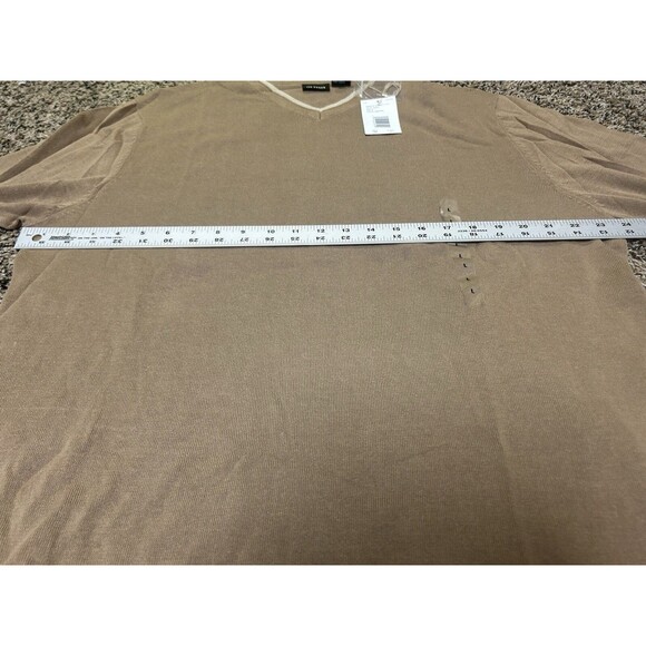 111 State‎ V-Neck Sweater Lightweight - Tan Brown - Men's Large - Picture 5 of 6